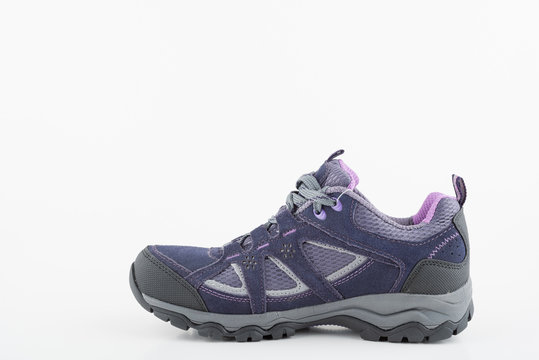 New outdoor trekking footwear on isolated background