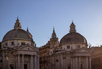 Obraz premium View of piazza del Popolo in Rome