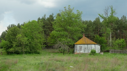 Fototapeta na wymiar Old house in Kruchik, Ukraine