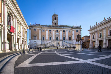 Fototapeta na wymiar Campidoglio, Capitoline Hill, in Rome
