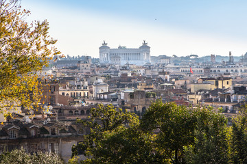 Fototapeta na wymiar Panorama view of Rome