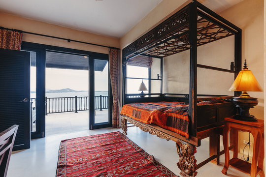 Sea view bed room in luxury villa