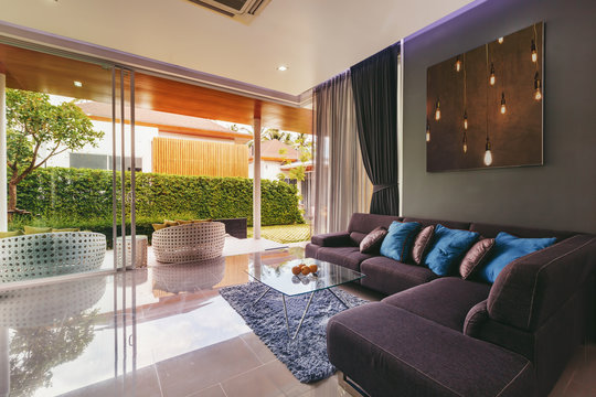 luxury modern living room interior