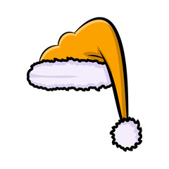 elf hat for christmas design isolated on white background