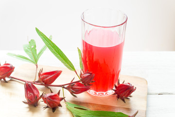 Roselle juice for health.a drink for good health