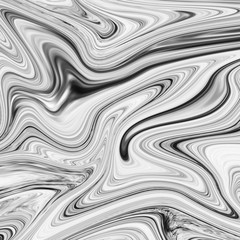 Abstract marble texture background.Handmade technique. black and white