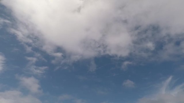 Time lapse with clouds moving in the sky