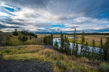 Fototapeta premium Landscapes at Yellowstone National Park