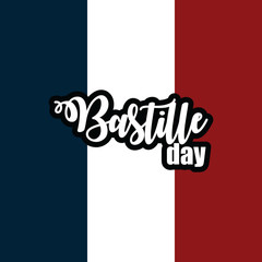 Bastille Day Vector Template Design