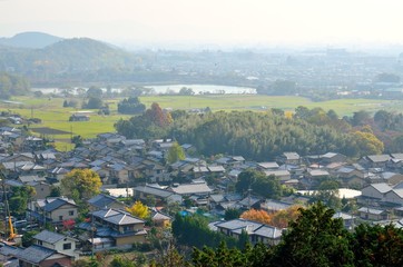 京都　嵯峨天皇陵からの眺め