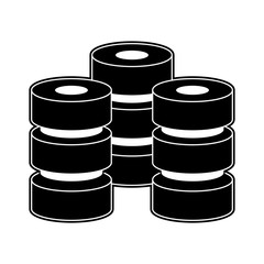 Database technology symbol icon vector illustration graphic design