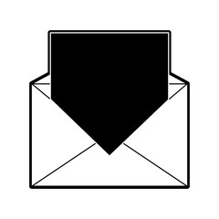 Mail or email symbol icon vector illustration graphic design