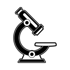 Microscope science tool icon vector illustration graphic design