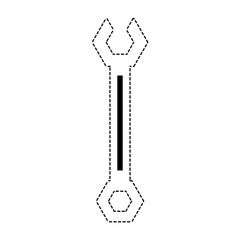 Wrench tool symbol icon vector illustration graphic design