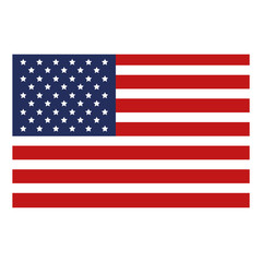 Fototapeta premium USA flag isolated icon