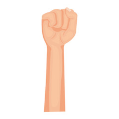 hand up fist icon
