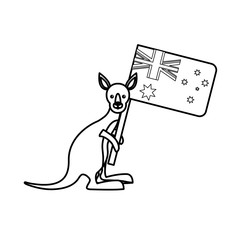 kangaroo vector illustration