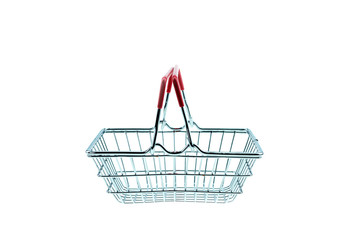 isolated shopping cart