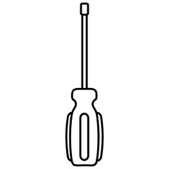 screwdriver tool isolated icon