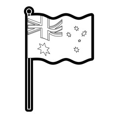 flag of  australia  vector illustration