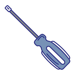 screwdriver tool isolated icon