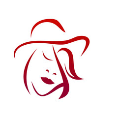 hairdresser beauty logo vector