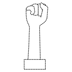 hand up fist icon