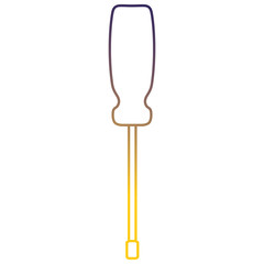 screwdriver tool isolated icon