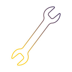 wrench tool isolated icon