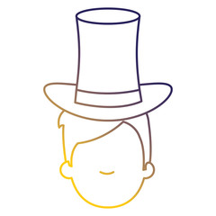 man with cilinder hat avatar