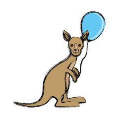 kangaroo vector illustration