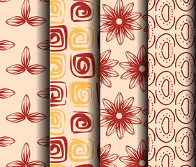 red geometric pattern