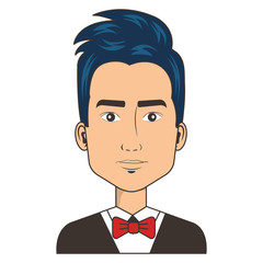 elegant businessman avatar character