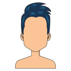 young man shirtless avatar character