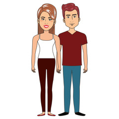 lovers couple avatars characters