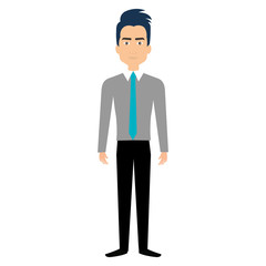 Obraz na płótnie Canvas elegant businessman avatar character