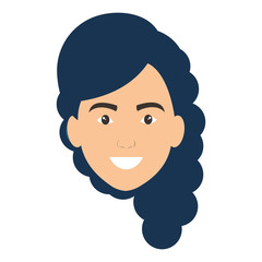 beautiful woman head avatar character