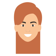 beautiful woman head avatar character