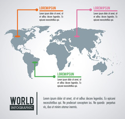 Earth world infographic icon vector illustration graphic design