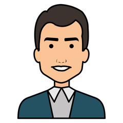 elegant businessman avatar character