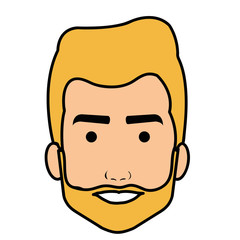 Fototapeta premium young man head avatar character