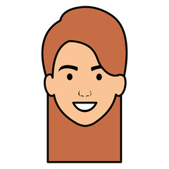 beautiful woman head avatar character