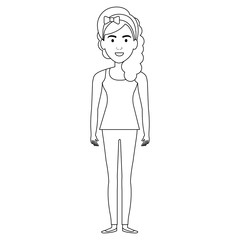 beautiful woman avatar character