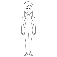 Fototapeta premium beautiful woman avatar character