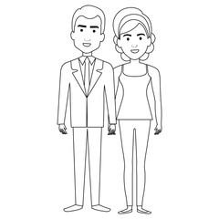 lovers couple avatars characters