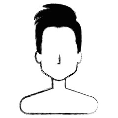 young man shirtless avatar character