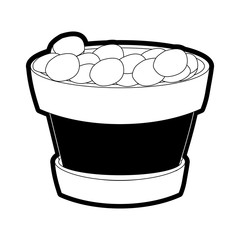 flowerpot  vector illustration