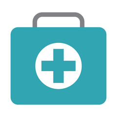 first aid kit icon image vector illustration design 