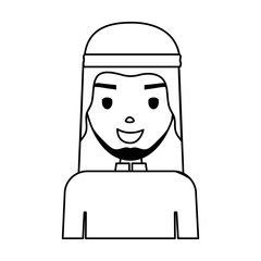 Arab man cartoon