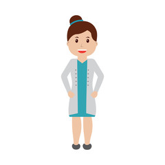 woman doctor healthcare icon image vector illustration design 